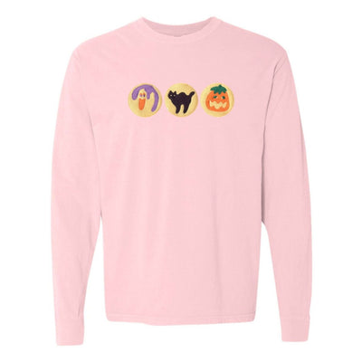 'Halloween Cookies' Embroidered Long Sleeve T-Shirt - United Monograms