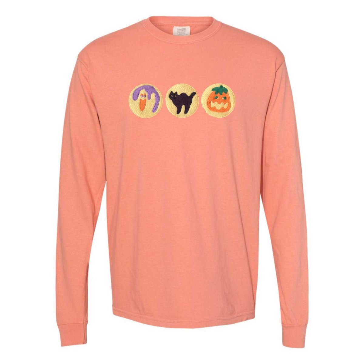 'Halloween Cookies' Embroidered Long Sleeve T-Shirt - United Monograms