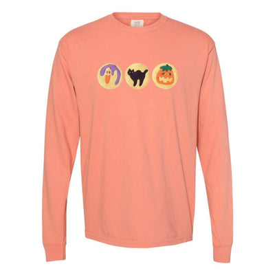 'Halloween Cookies' Embroidered Long Sleeve T-Shirt - United Monograms