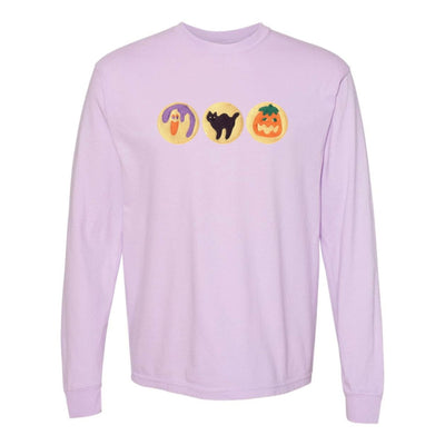 'Halloween Cookies' Embroidered Long Sleeve T-Shirt - United Monograms