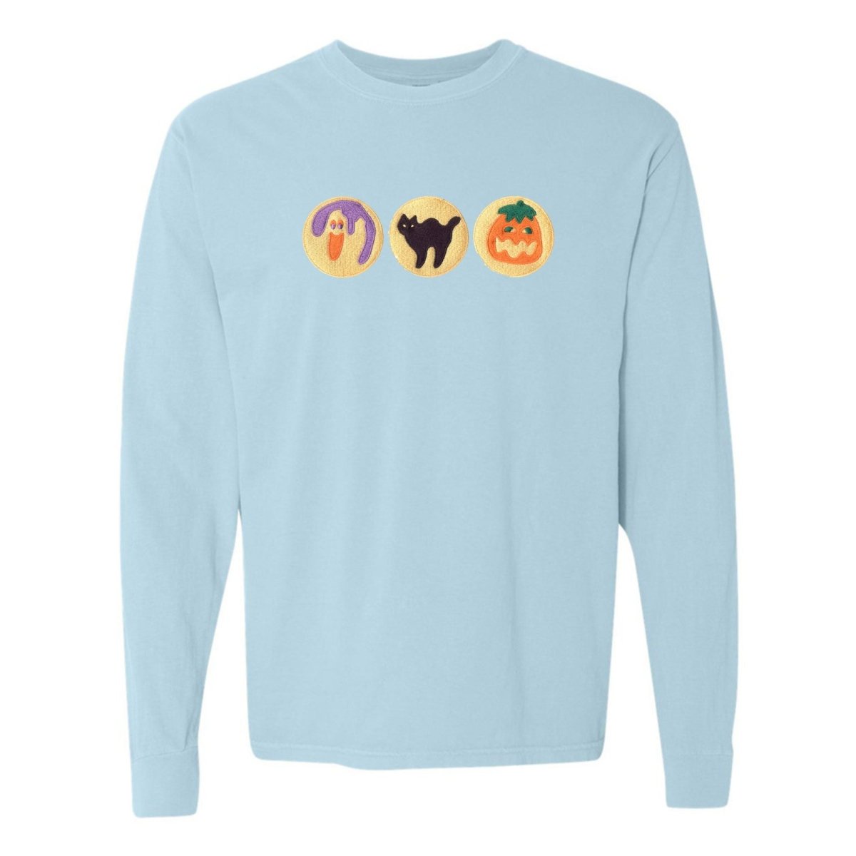 'Halloween Cookies' Embroidered Long Sleeve T-Shirt - United Monograms