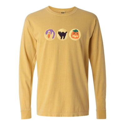 'Halloween Cookies' Embroidered Long Sleeve T-Shirt - United Monograms