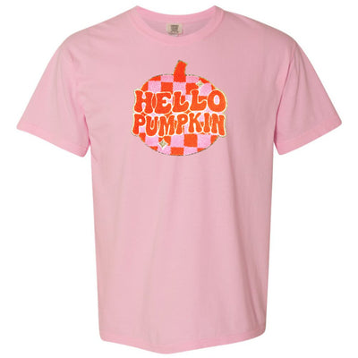 'Hello Pumpkin' Letter Patch T-Shirt - United Monograms