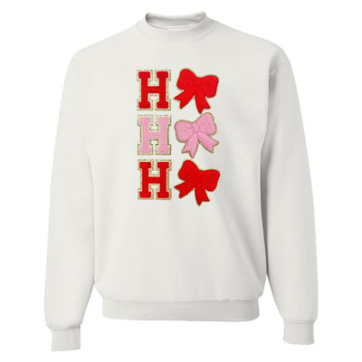‘Ho Ho Ho’ Chenille Letter Patch Sweatshirt - United Monograms