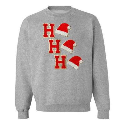 Ho Ho Ho Santa Letter Patch Crewneck Sweatshirt - United Monograms