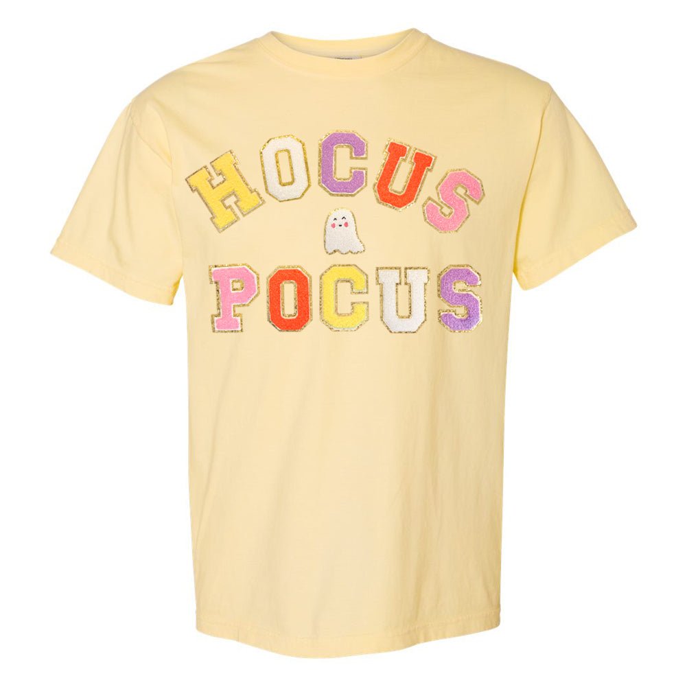 Hocus Pocus Letter Patch Comfort Colors T-Shirt - United Monograms