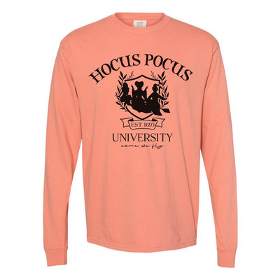 'Hocus Pocus University' Comfort Colors Long Sleeve T-Shirt - United Monograms