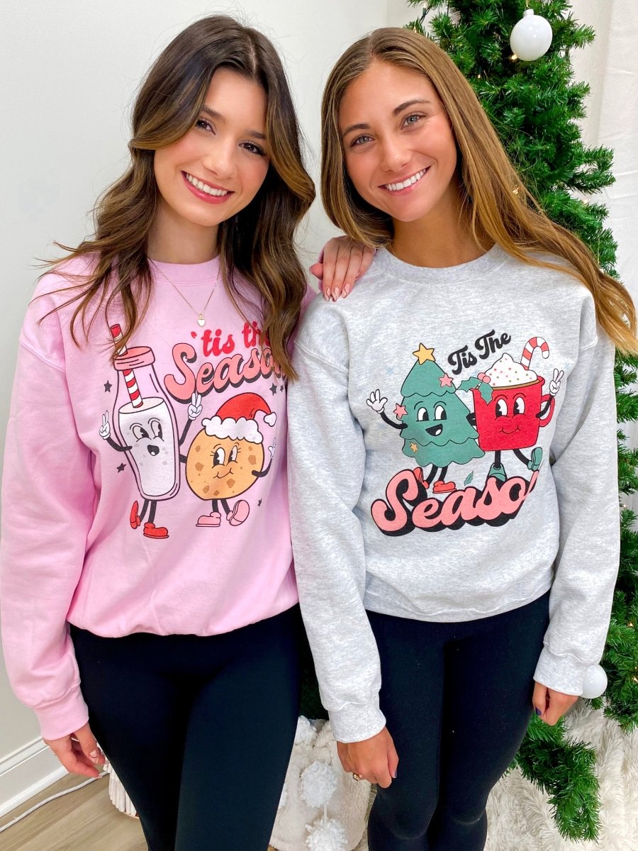 Holiday 'Tis The Season Characters' Crewneck Sweatshirt - United Monograms