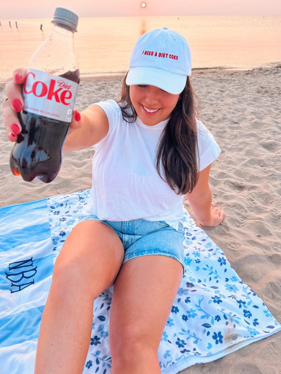 'I Need A Diet Coke' Baseball Hat - United Monograms