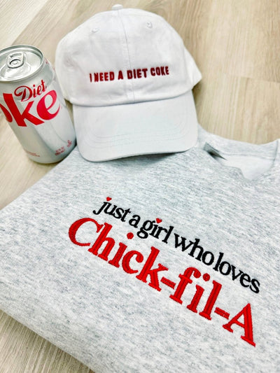 'I Need A Diet Coke' Baseball Hat - United Monograms