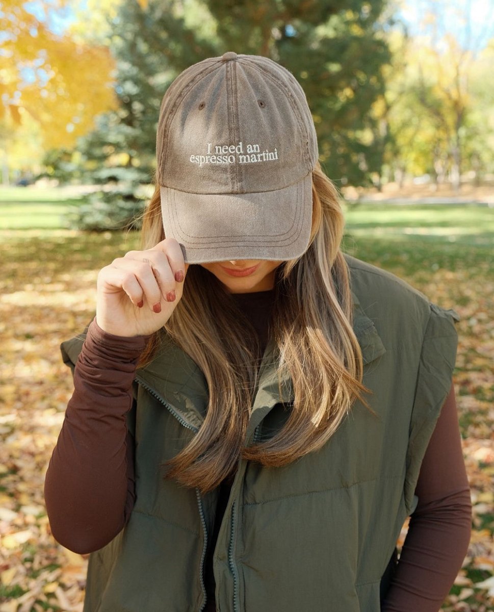 I Need An Espresso Martini' Baseball Hat – United Monograms