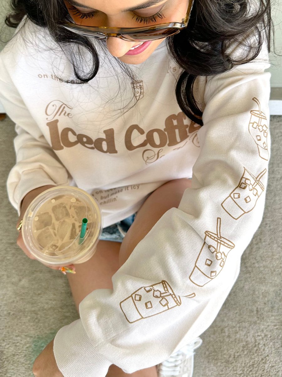 ‘Iced Coffee Social Club' Crewneck Sweatshirt - United Monograms