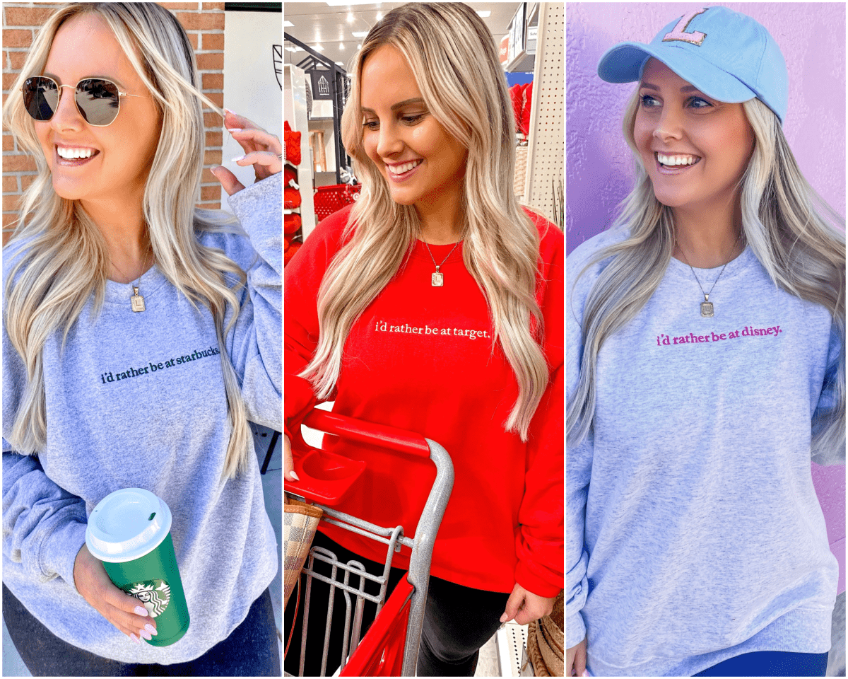 'I'd Rather Be At...' Crewneck Sweatshirt - United Monograms