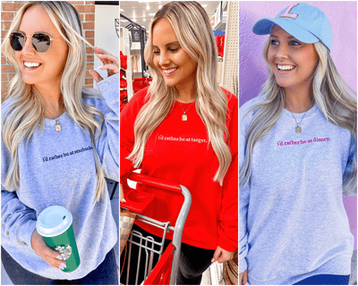 'I'd Rather Be At...' Crewneck Sweatshirt - United Monograms