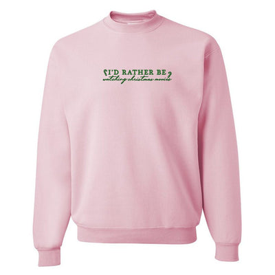 'I'd Rather Be' Christmas Edition Crewneck Sweatshirt - United Monograms