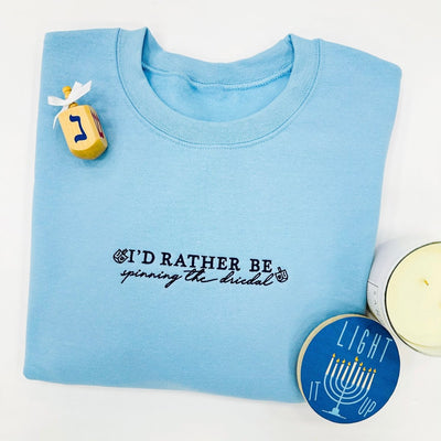 'I'd Rather Be' Christmas Edition Crewneck Sweatshirt - United Monograms