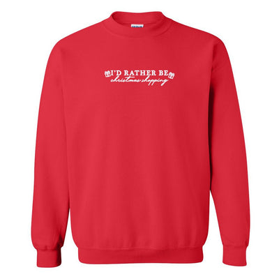 'I'd Rather Be' Christmas Edition Crewneck Sweatshirt - United Monograms
