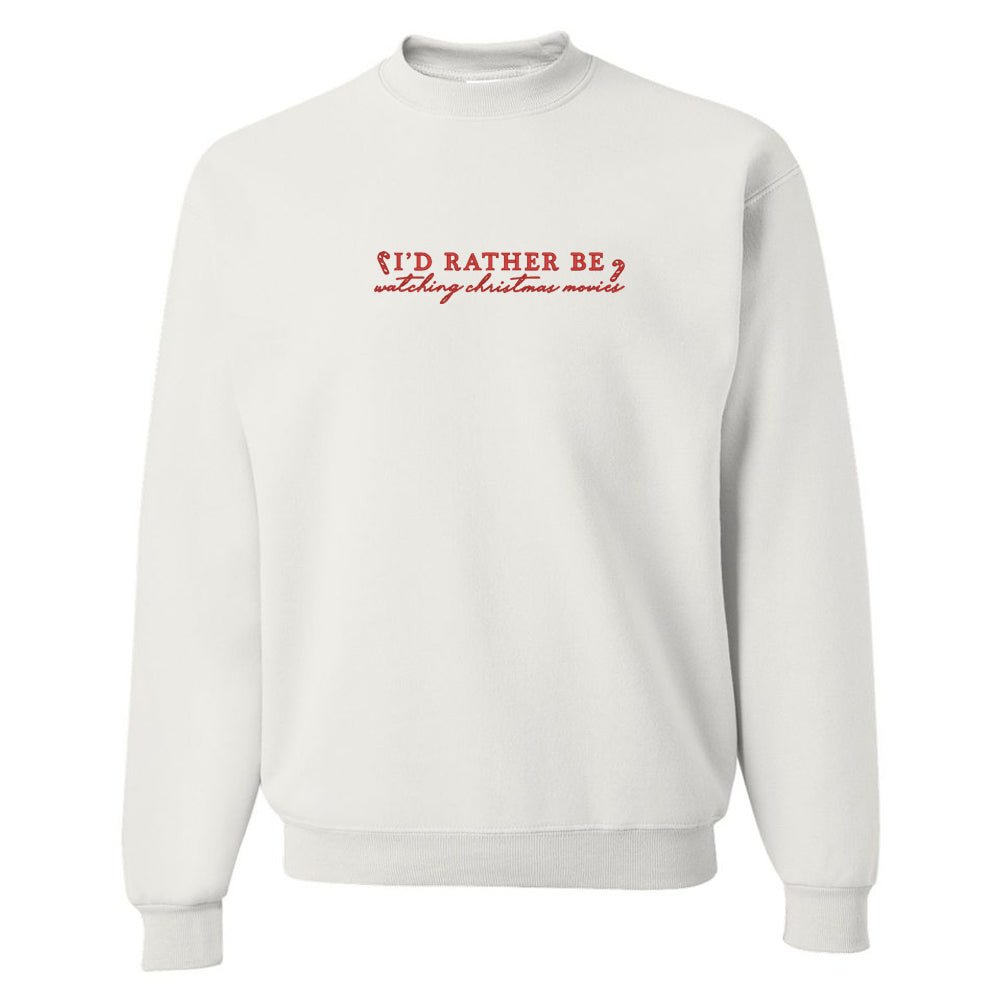 'I'd Rather Be' Christmas Edition Crewneck Sweatshirt - United Monograms