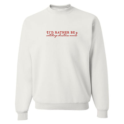 'I'd Rather Be' Christmas Edition Crewneck Sweatshirt - United Monograms