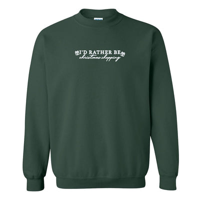 'I'd Rather Be' Christmas Edition Crewneck Sweatshirt - United Monograms