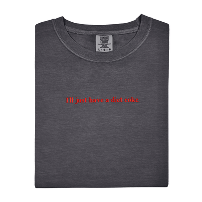 'I'll Just Have A Diet Coke' Embroidered T-Shirt - United Monograms