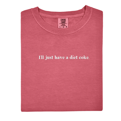 'I'll Just Have A Diet Coke' Embroidered T-Shirt - United Monograms
