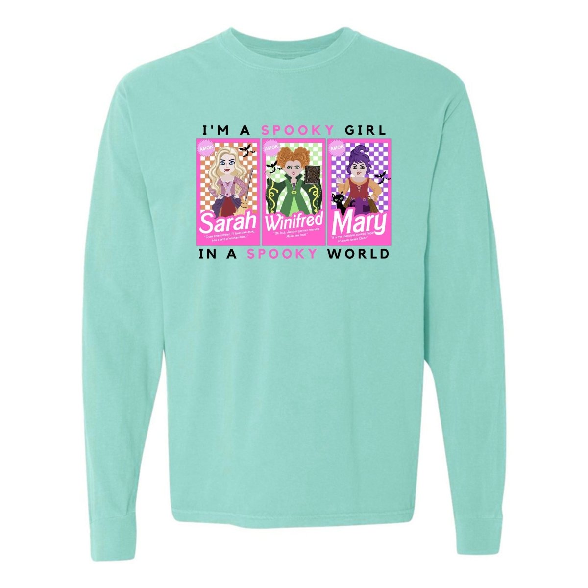 'I'm A Spooky Girl, In A Spooky World' Long Sleeve T-Shirt - United Monograms