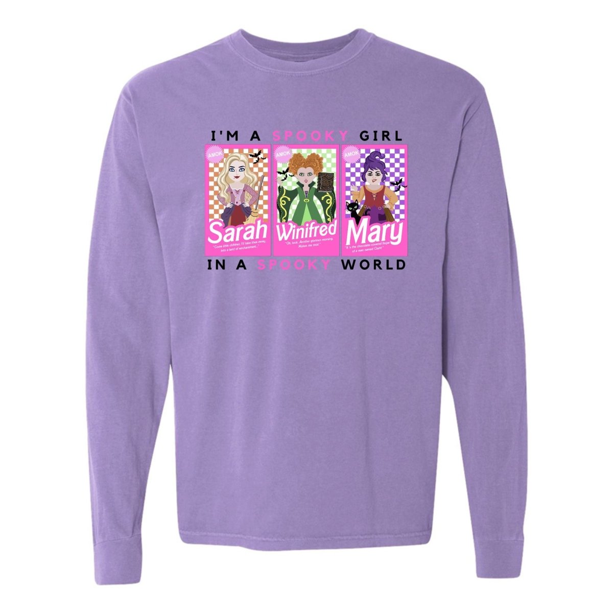 'I'm A Spooky Girl, In A Spooky World' Long Sleeve T-Shirt - United Monograms