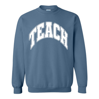 'Teach' PUFF Crewneck Sweatshirt