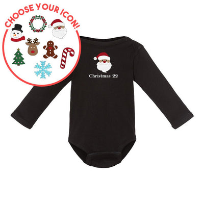 Infant Make It Yours™ Christmas Icon Long Sleeve Onesie - United Monograms