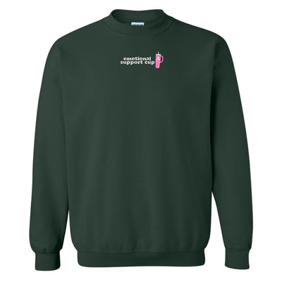 Initial 'Emotional Support Cup' Crewneck Sweatshirt - United Monograms