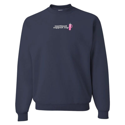 Initial 'Emotional Support Cup' Crewneck Sweatshirt - United Monograms