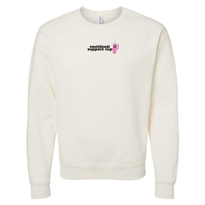 Initial 'Emotional Support Cup' Crewneck Sweatshirt - United Monograms