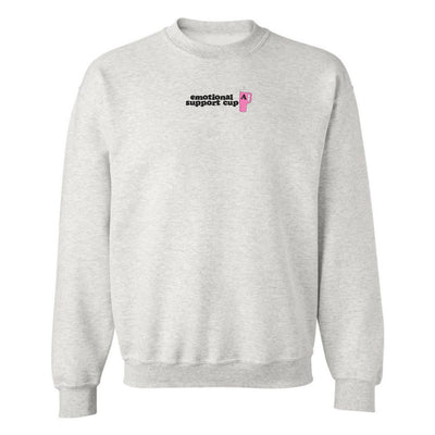Initial 'Emotional Support Cup' Crewneck Sweatshirt - United Monograms