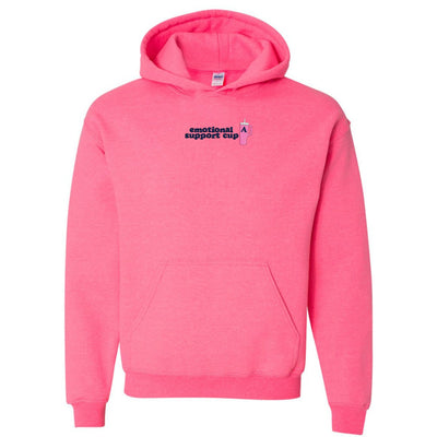 Initial 'Emotional Support Cup' Hoodie - United Monograms