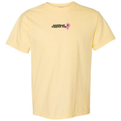 Initial 'Emotional Support Cup' T-Shirt - United Monograms