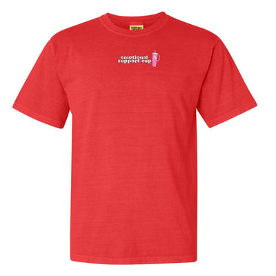 Initial 'Emotional Support Cup' T-Shirt - United Monograms