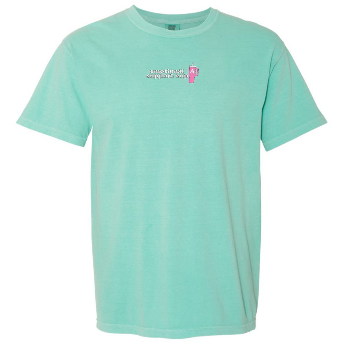 Initial 'Emotional Support Cup' T-Shirt - United Monograms