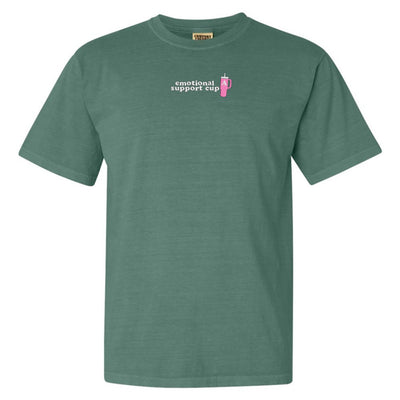 Initial 'Emotional Support Cup' T-Shirt - United Monograms