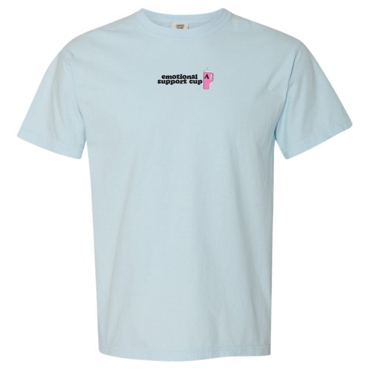 Initial 'Emotional Support Cup' T-Shirt - United Monograms