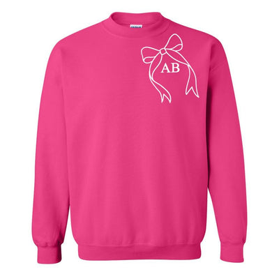 Initialed 'Big Bow' Crewneck Sweatshirt - United Monograms