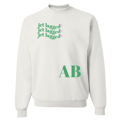 Initialed 'Jet Lagged' Crewneck Sweatshirt - United Monograms