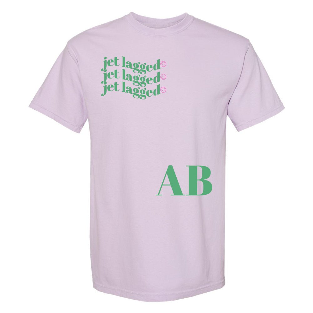 Initialed 'Jet Lagged' T-Shirt - United Monograms