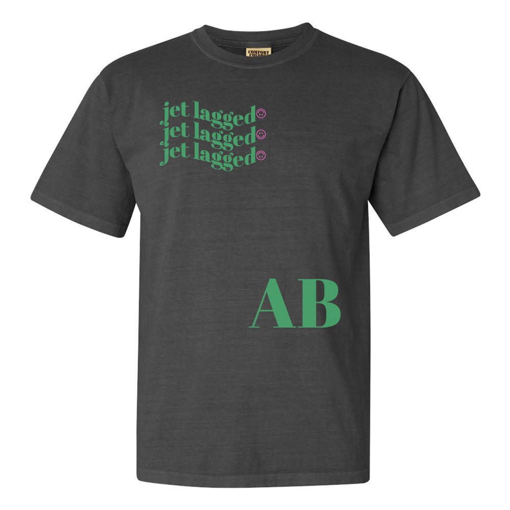 Initialed 'Jet Lagged' T-Shirt - United Monograms