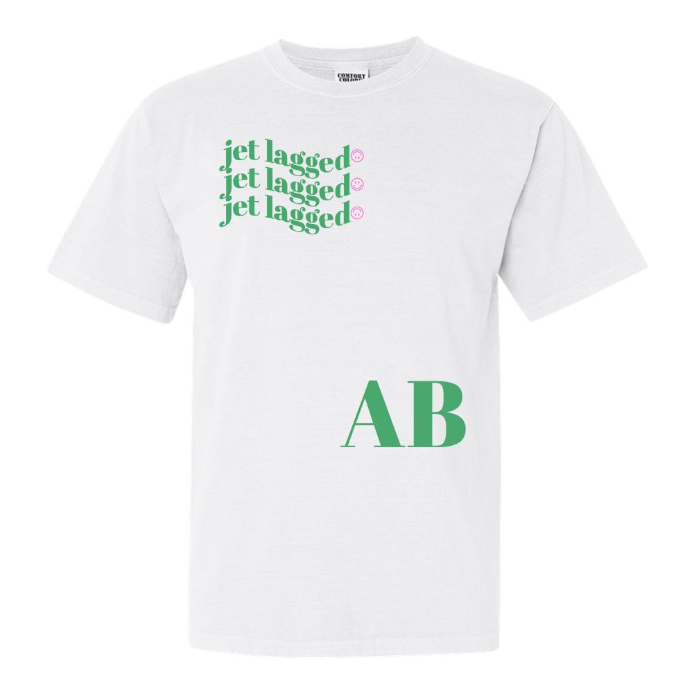 Initialed 'Jet Lagged' T-Shirt - United Monograms