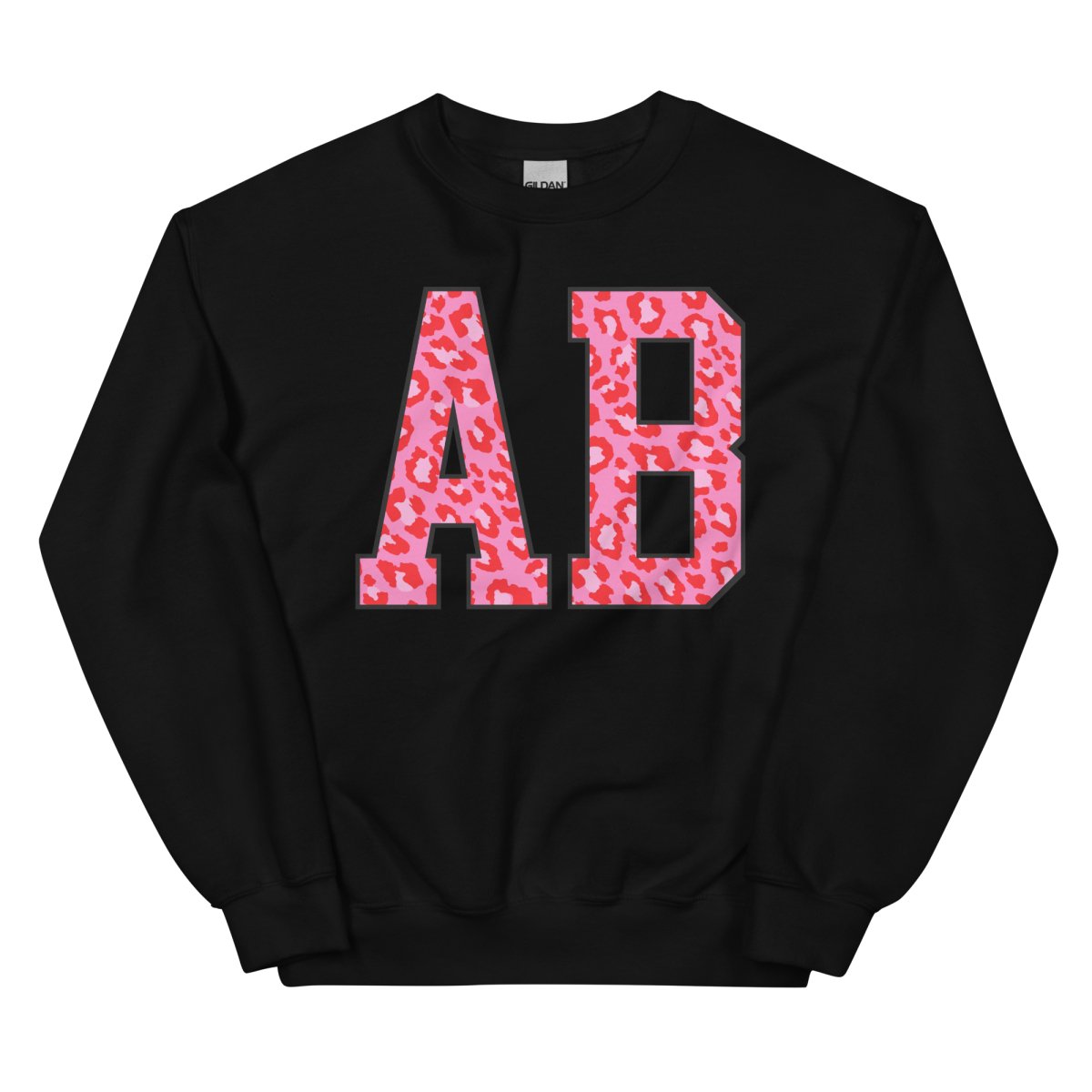 Initialed 'Leopard' Big Print Sweatshirt - United Monograms