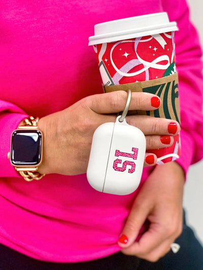 Initialed Leopard Print AirPods Case - United Monograms