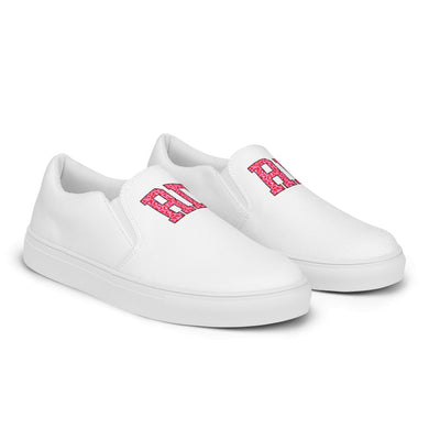 Initialed Leopard Women’s Slip-On Canvas Shoes - United Monograms