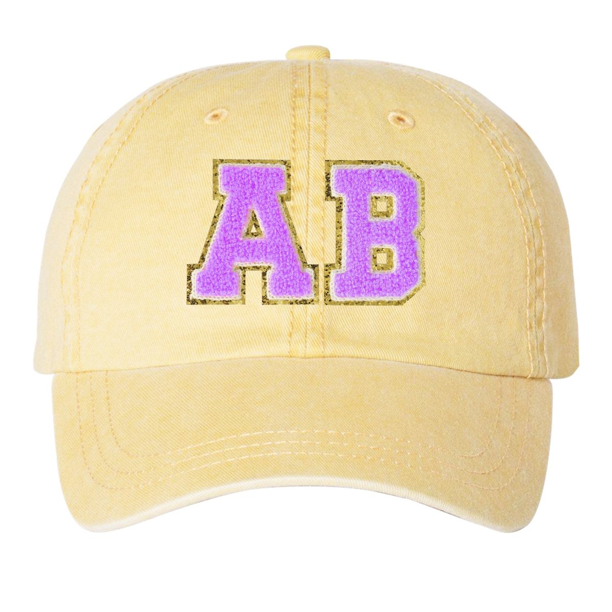 Initialed Letter Patch Baseball Hat - United Monograms