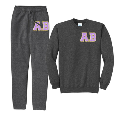 Initialed Letter Patch Jogger Set - United Monograms